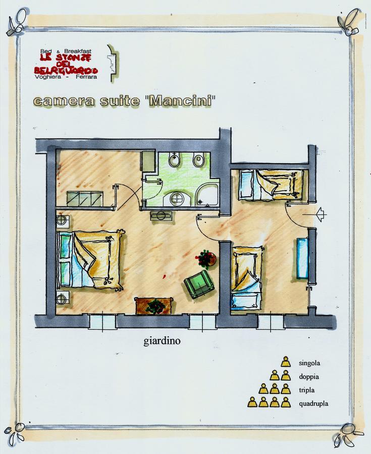 B&B Le Stanze Del Belriguardo Voghiera Luaran gambar